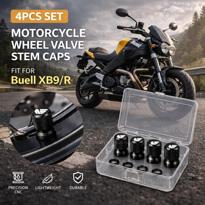 For Buell XB9/R XB12/R/XT XB9S XB12S XB12Scg Ulysses 1125CR 1125R Motorcycle Accessories CNC Aluminum Tire Valve Stem Cap Air