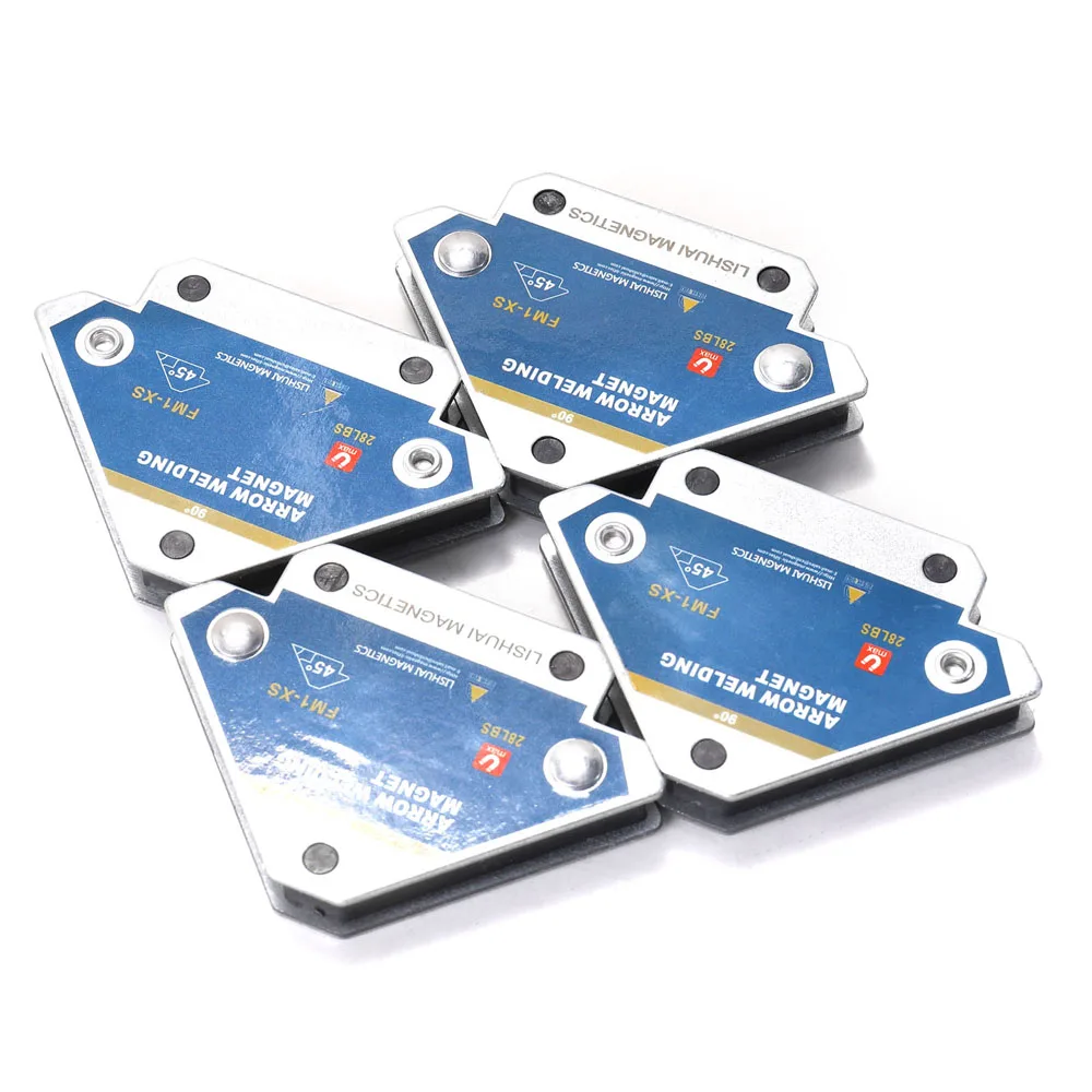 4pcs fissatore per saldatura magnetica 45 ° 90 ° 135 ° posizionatore per saldatura a magnete Multi-angolo strumenti per localizzatore ausiliario in Ferrite posizionatore per saldatura
