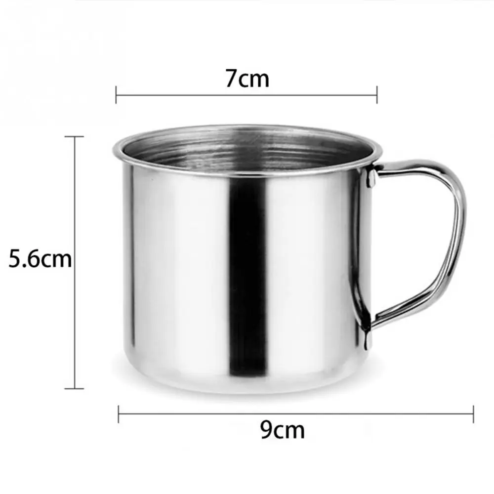 200ml Mini Travel Metal Tumbler Pint Portable Cup Coffee Mug Camping Stainless Steel
