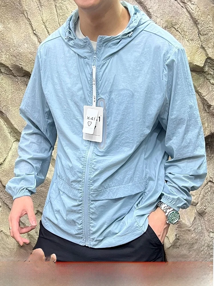 

Outdoor Lightweight Qui Dry Sun Protection Skin Clothes Stand Fit Spring Summer Thin Jaet Youth ular Long Sve Zi...