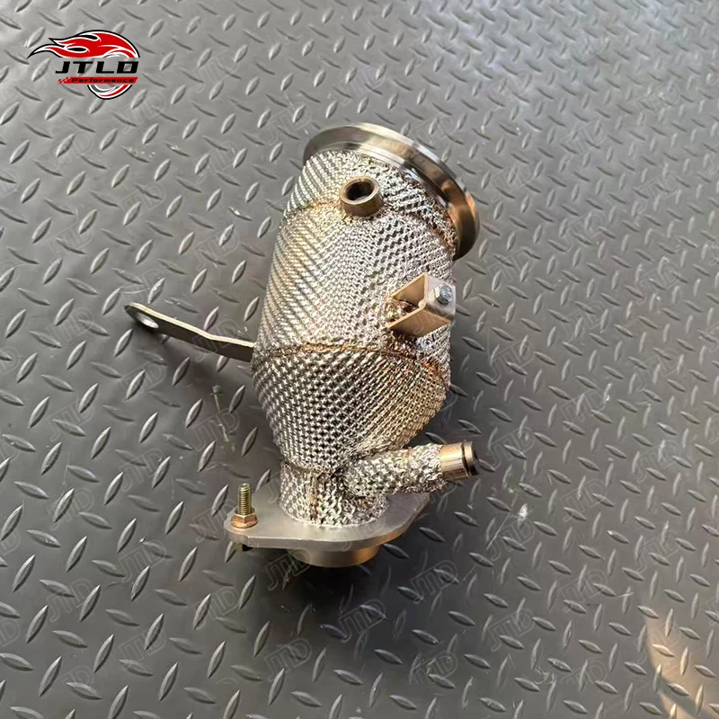 JTLD 304 Stainless Steel Straight Pipe Exhaust Downpipe For 2022 Yaris GR 1.6 With Heatshiled