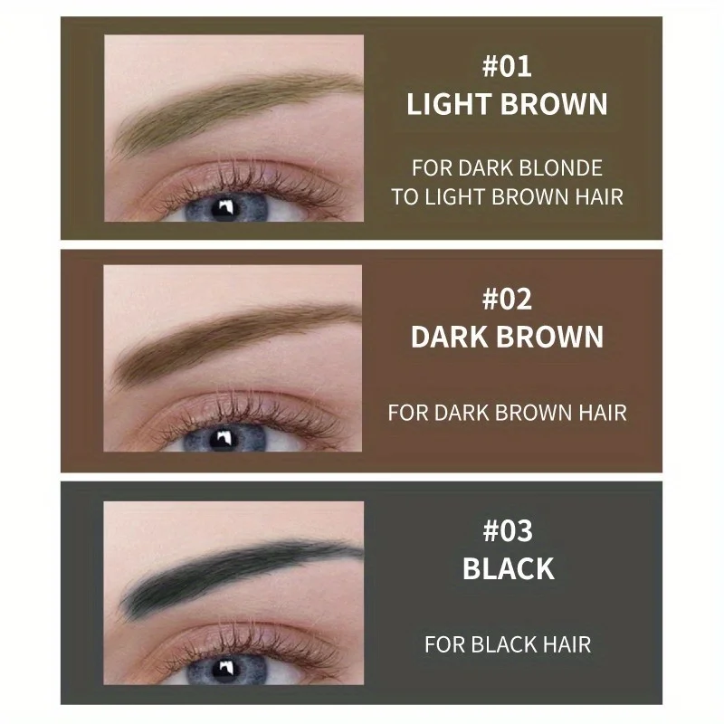 Pegamento para cejas desgarro, tinte rápido para cejas, crema para cejas, mantiene el maquillaje, resistente al sudor e al agua
