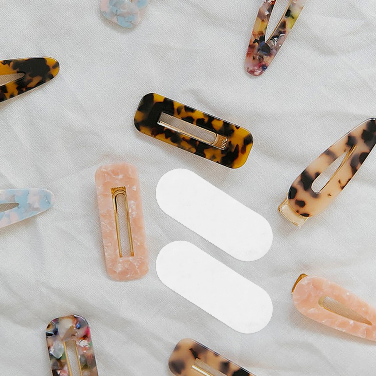 

100Pcs DIY Water Drop Clip Felt Pads Sturdy Hairpin Fixing Cushions for Barrette Craft Hair Styling Clips Accessories