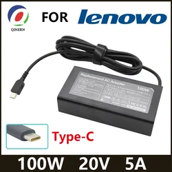 20V 5A 100W USB C Tipo-C Carregador de laptop Adaptador AC para Lenovo Idea Pad5 Pro16 Fonte de alimentação ADL100YLC3A ADL100YDC3A
