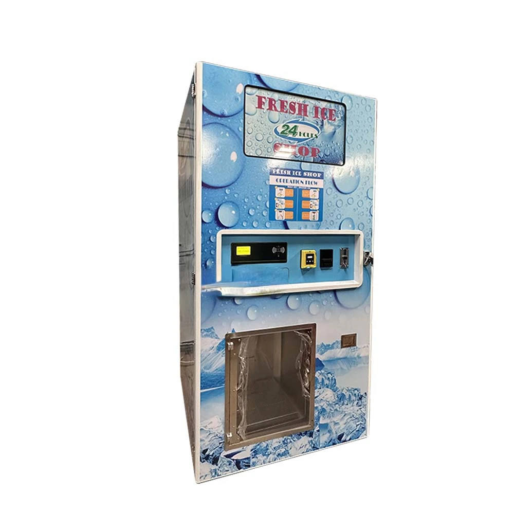 New 160kg/day Capacity Outdoor Ice Vending Machine for Sale Coin IC Card Bill Payment Ice Cube Vending Machine