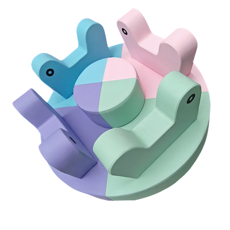 Soft Color Electric Carousel Soft Play Carousel Soft Play Equipment Indoor and Outdoor Playground Equipment