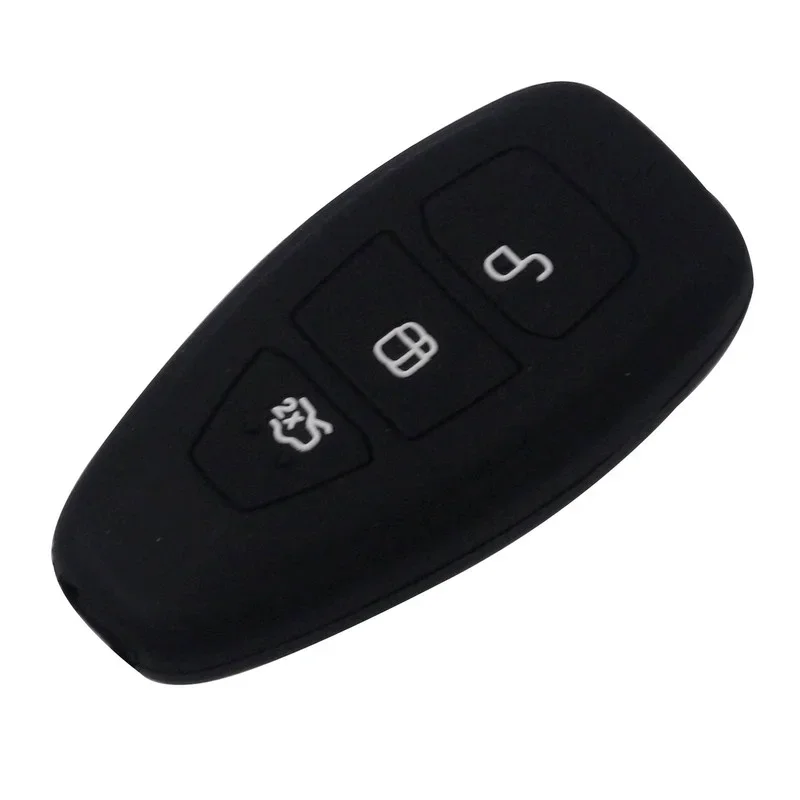 3 Buttons Silicone Remote Car Key Case Cover Fob For Ford Focus 3 MK3 Mondeo Fiesta Kuga Escape Ecosport 2013 2014