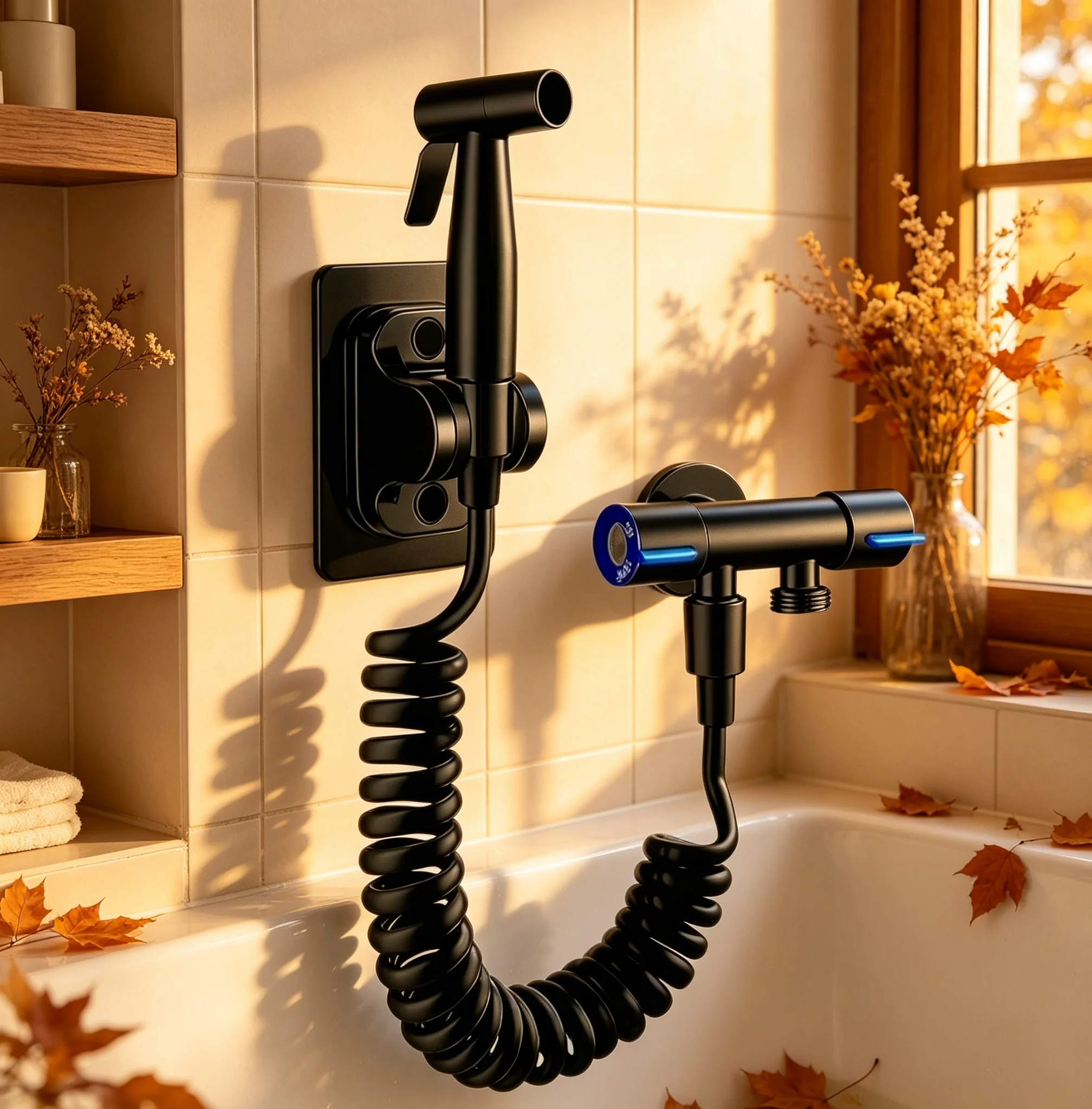 Handheld Bidet Sprayer Set Toilet Spray Gun Kit Self-Cleaning Hand Bidet Faucet Sprayer Nozzle for Bathroom Personal Cleaning