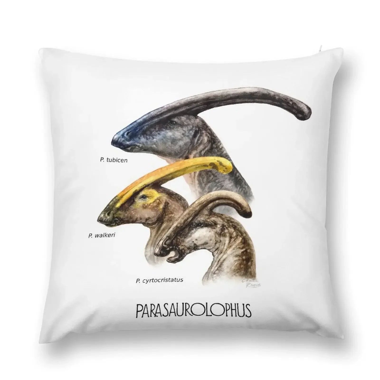 

Dinosaurs: Parasaurolophus species Throw Pillow Cushion Cover Cushion Cover For Sofa pillow
