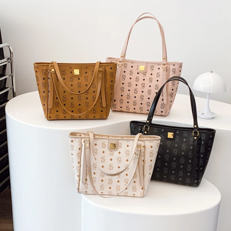 Casual Simple Vintage Classic Designer Paris Fashionable Luxury Leather Ladies Shoulder Bag Diaper Bag
