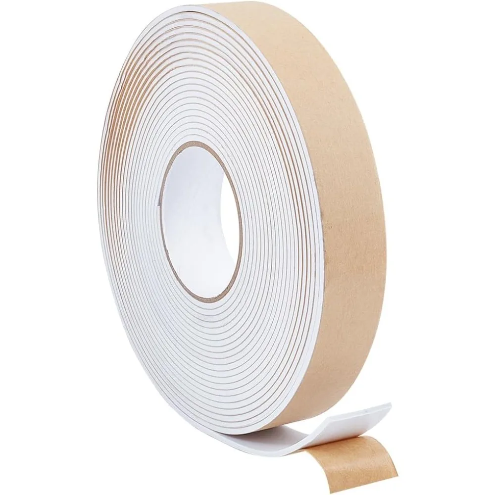 EVA Anticollision Strip Baby Table Bumper Guards for Furniture Against SharpCorners White 35x3mm 10m/roll