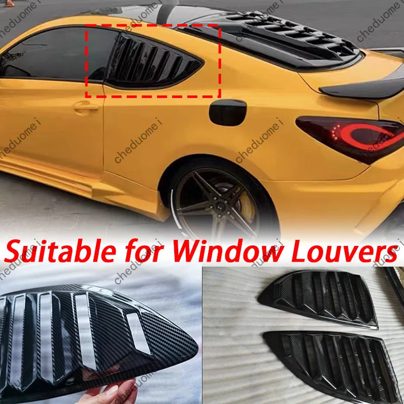 For Hyundai Coupe Tiburon Rear Window Louvers 2009-2012 Sun Visor Blind Sunshade Cover Auto Accessories Rear Window Blinds decor