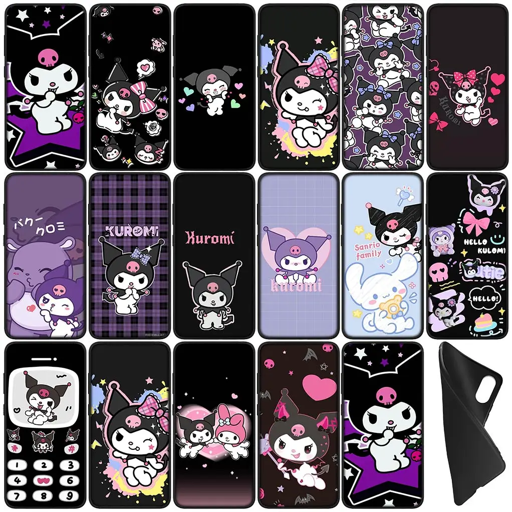 Kuromi Cute New High-End Cover Phone Case for Samsung Galaxy S22 S21 S20 Fe Ultra S8 Plus + S7 Edge M15 Flexible Coque