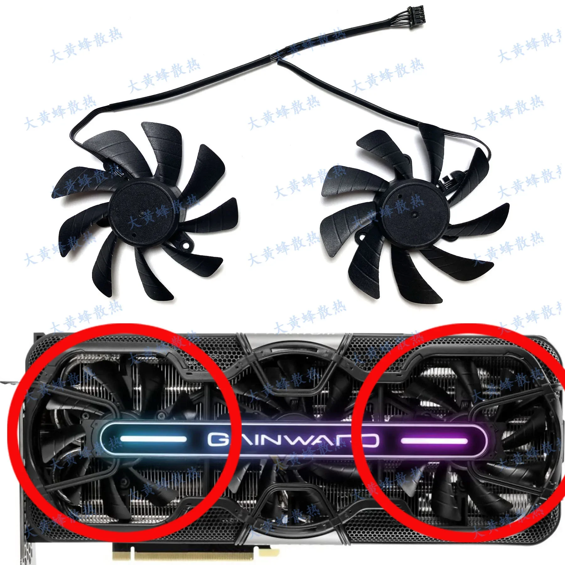 87MM TH9215B2H-PFB01 DC12V 0.45A 4-Pin Graphics Card Fan For GAINWARD GeForce RTX 3090 3080 3070 Phantom Graphics Card