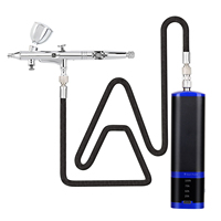 Professional Portable Silent Mini Compressors Handled Airbrush Makeup Air Compressor with Spray Gun