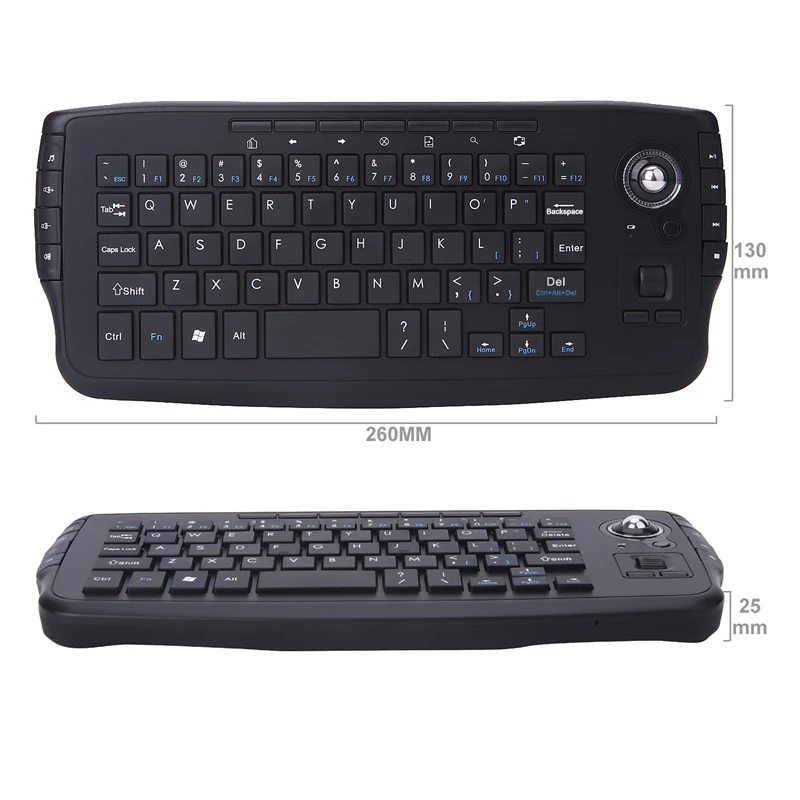 Xiaomi Mini Wireless Keyboard and Mouse 2-in-1 Set With Trackball Mouse Scroll Wheelmultimedia Keys for PC Mac Android TV Box
