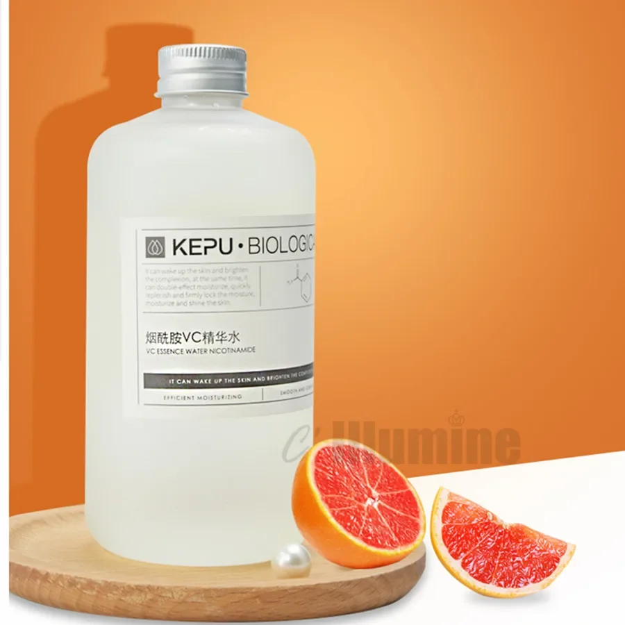 Nicotinamide VC Toner Essence Water Moisturizing Oil Control Contraction Skin Whiten Spray Large Bottle 500ml