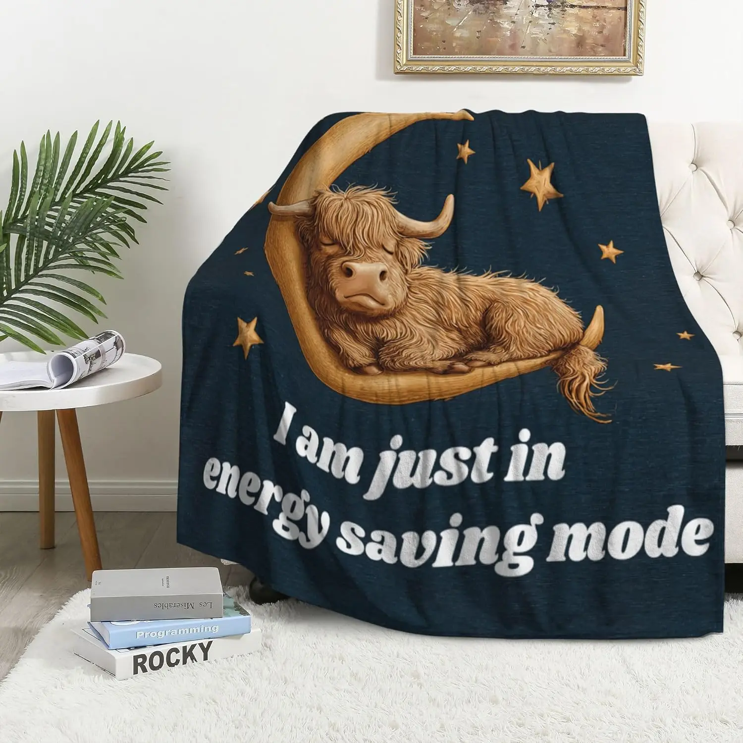 Ultra Cozy Funny Meme Throw Blanket for Home Decor Living Room Couch Nap Lap Blanket Gift Spring Autumn Seasonal Decor