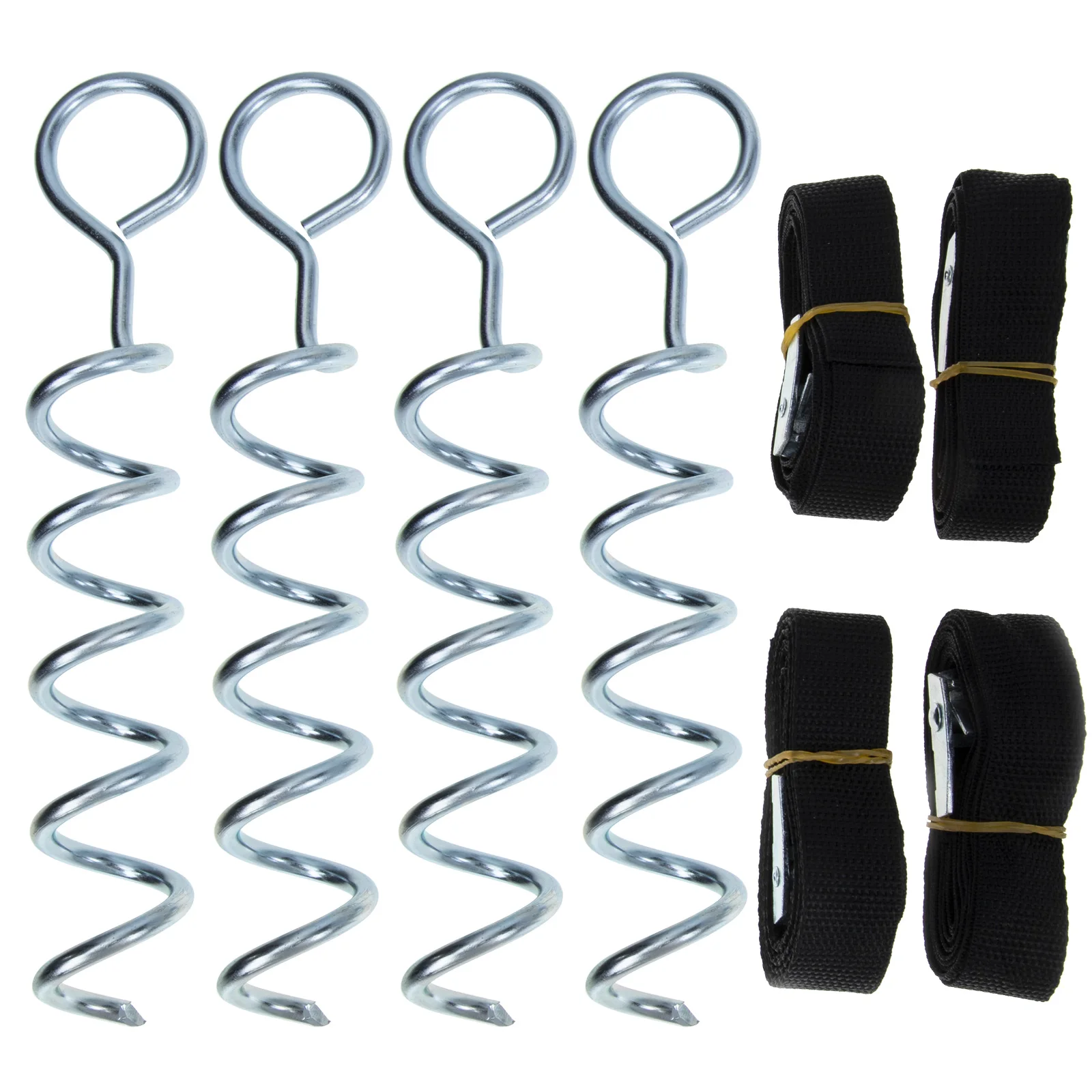 

Heavy Duty Tent Pegs Spikes Stakes Multi purpose Ground Anchors Kit Professional Dog Anchor Spiral Shaped Wear resistant
