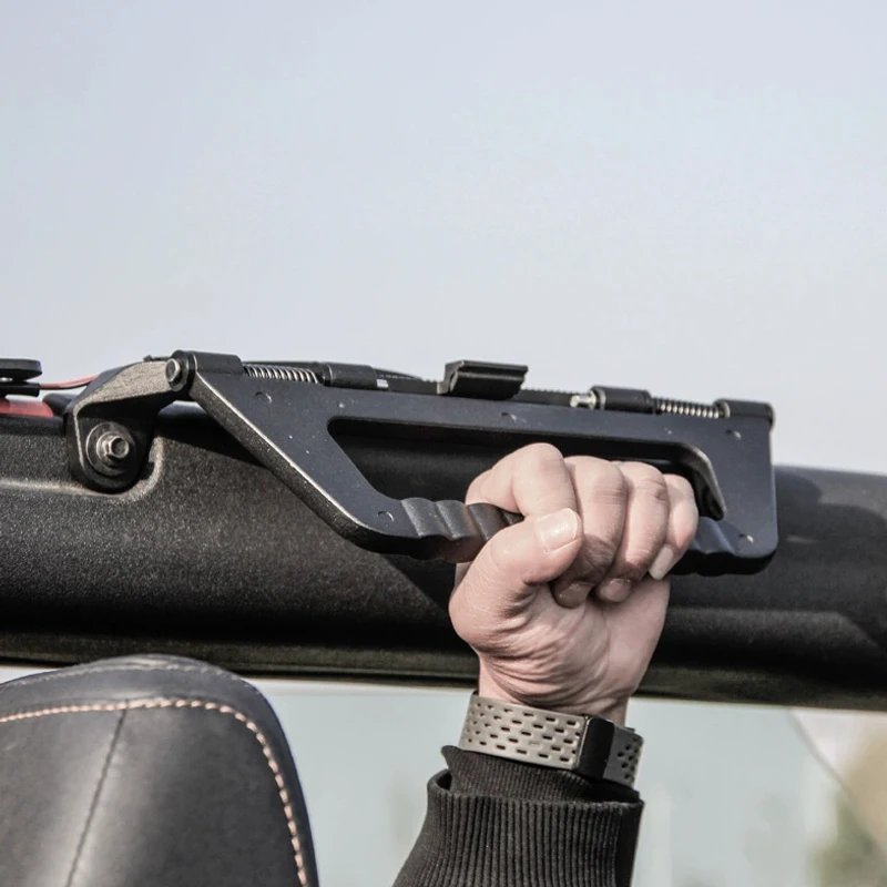 

High Quality Auto Parts Aluminum Alloy Folding Lighted Door Handle for Ford Bronco Accessories