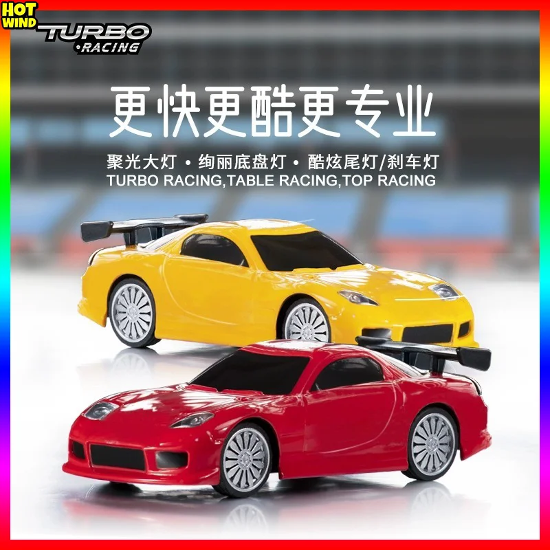 Гоночный Автомобиль Turbo Racing 1:76 C71 Drift Rc с гироскопом, радио, полностью пропорциональные игрушки с дистанционным управлением