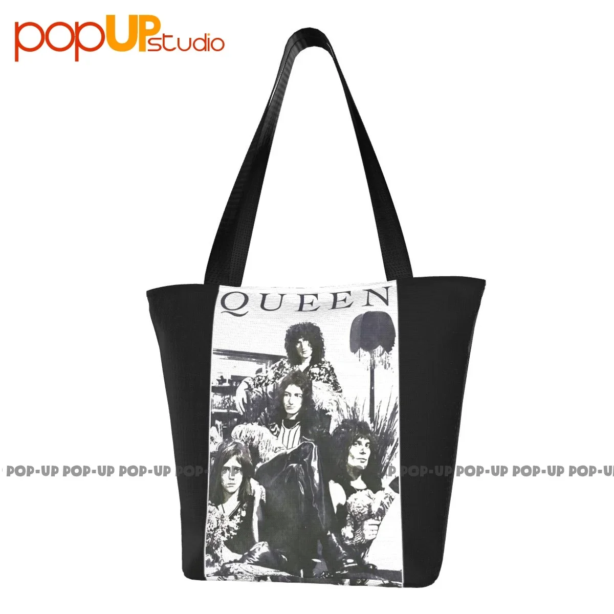 Queen Freddie Mercury Brian May Band Profile 2 Travel Handbags Convenient Shopping Bag Crossbody Bag