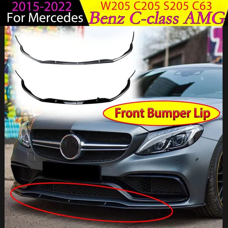 

Для Mercedes-Benz C-class W205 C205 S205 C63 AMG 2015-2022 передний бампер, диффузор, спойлер, сплиттер, лезвие, комплекты кузова, тюнинг