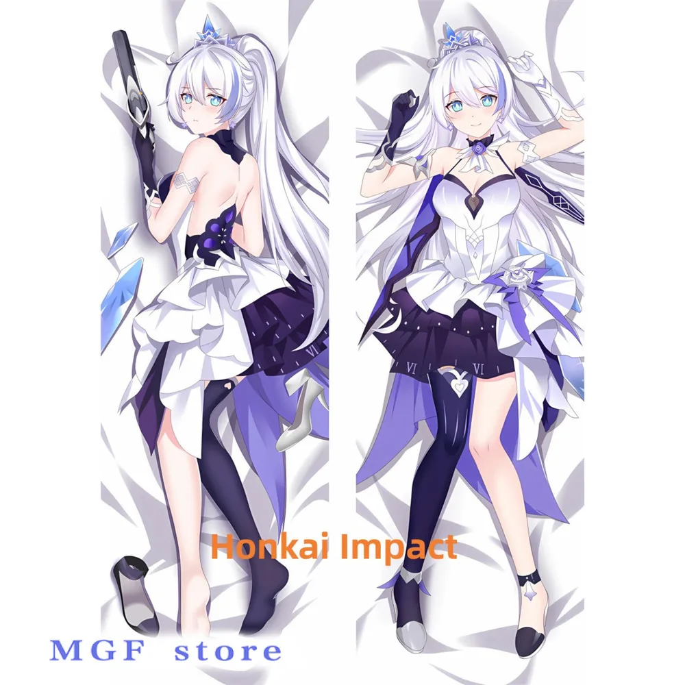 Dakimakura Anime poszewka na poduszkę Honkai Impact dwustronny nadruk naturalnej wielkości poszewki na poduszkę prezenty można dostosować