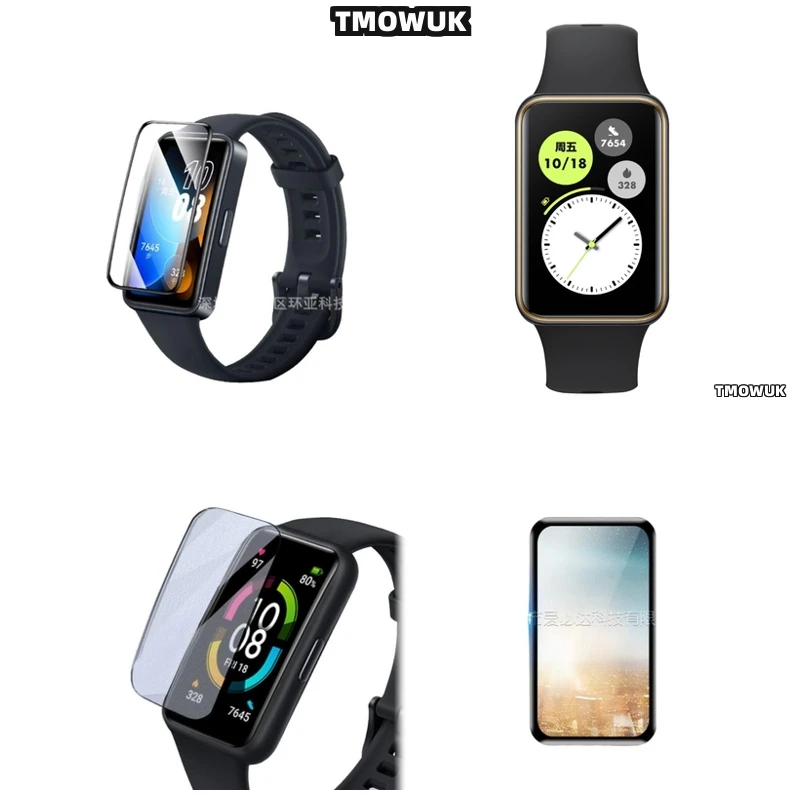 

For Huawei Honor Band 6 7 9 10 Invisible Shield 3D Curved Anti-Scratch