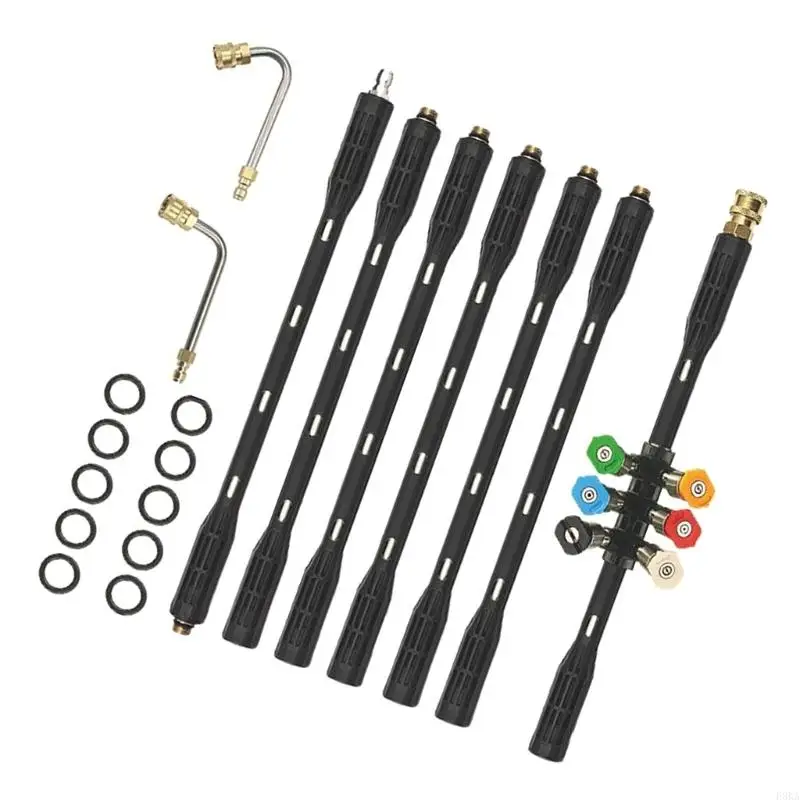   High Pressure Power Washer Extension Wand 9pcs Set with Quick Connection Nozzles