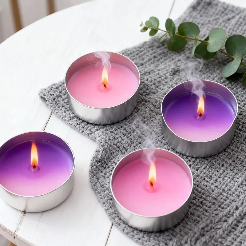 20/500 قطعة شمعة الألومنيوم صنع كوب شمعة الفتائل الحاويات أصحاب DIY بها بنفسك الزفاف ضوء الشموع عشاء الديكور Tealight صناديق #4