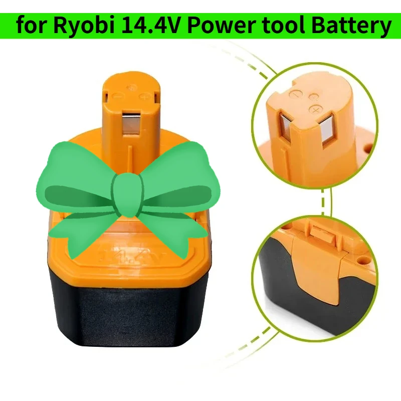 

Аккумулятор Ni-MH 4800/6800/9800 мАч для Ryobi 14.4V R10521 RY6201 RY6202 130224010 130224011 130281002 1314702