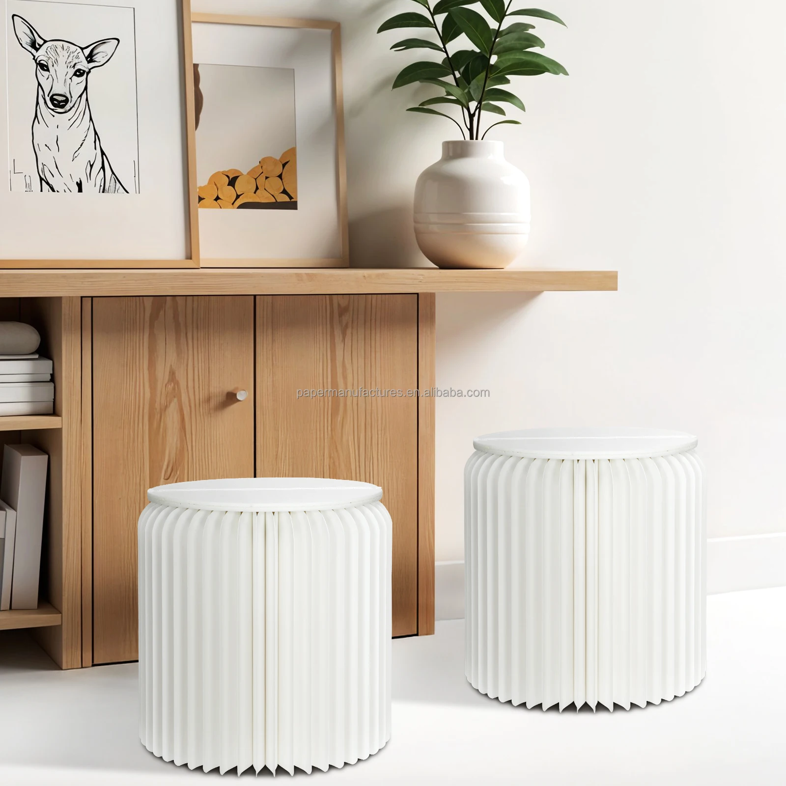 

Складной бумажный стул Callfeny 32 см, 250 г/м², с магнитом и полиуретановой подушкой, для дома и декора.