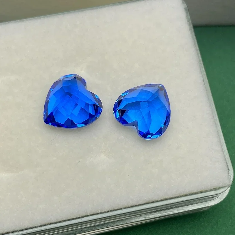 Pirmiana Vivid Blue Color Heart Shape Lab Grown Cobalt Spinel Loose Gemstone for Jewelry