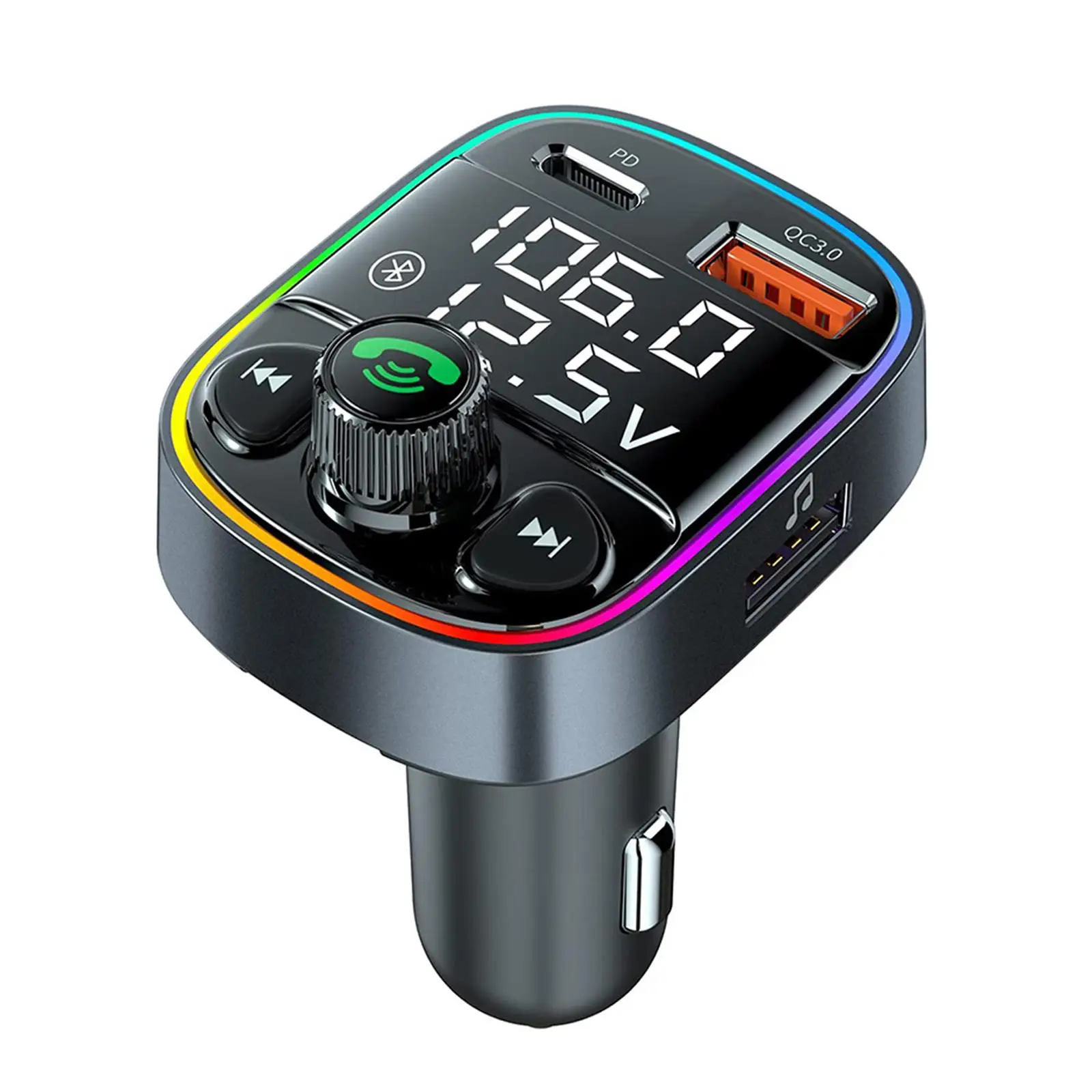 Car Charger Handsfree Call U Disk Playback for Automobile Aadult