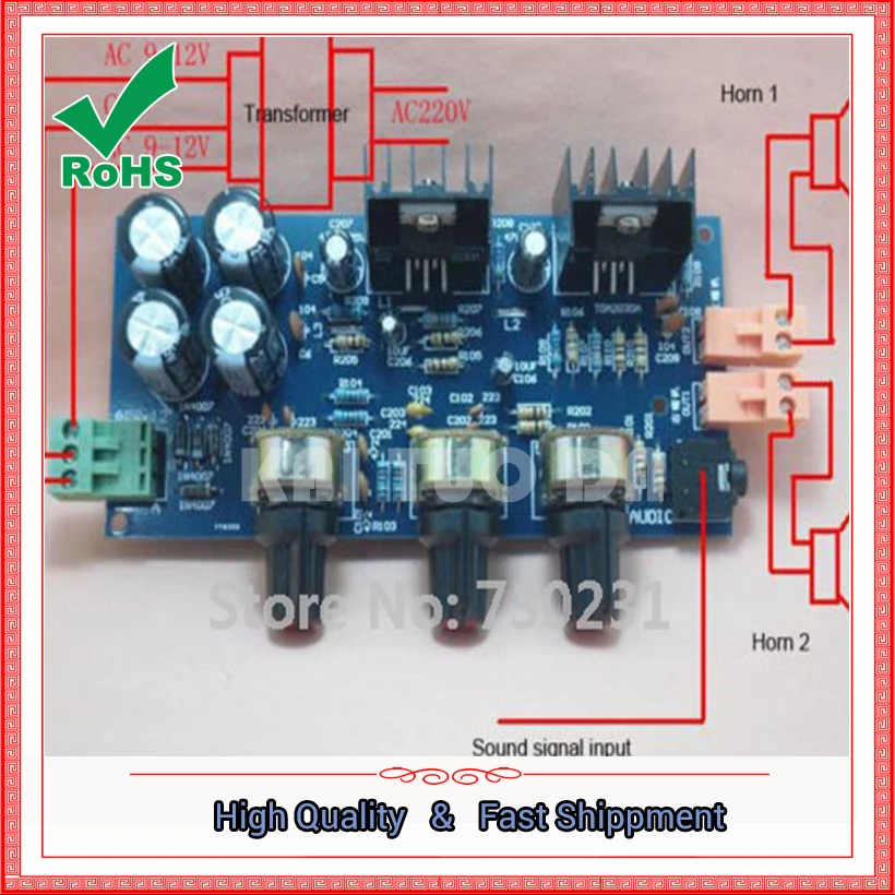 New 2x18W TDA2030A 2.0 Double Track TDA2030A 2*18w Amplifier DIY Kit Module Board