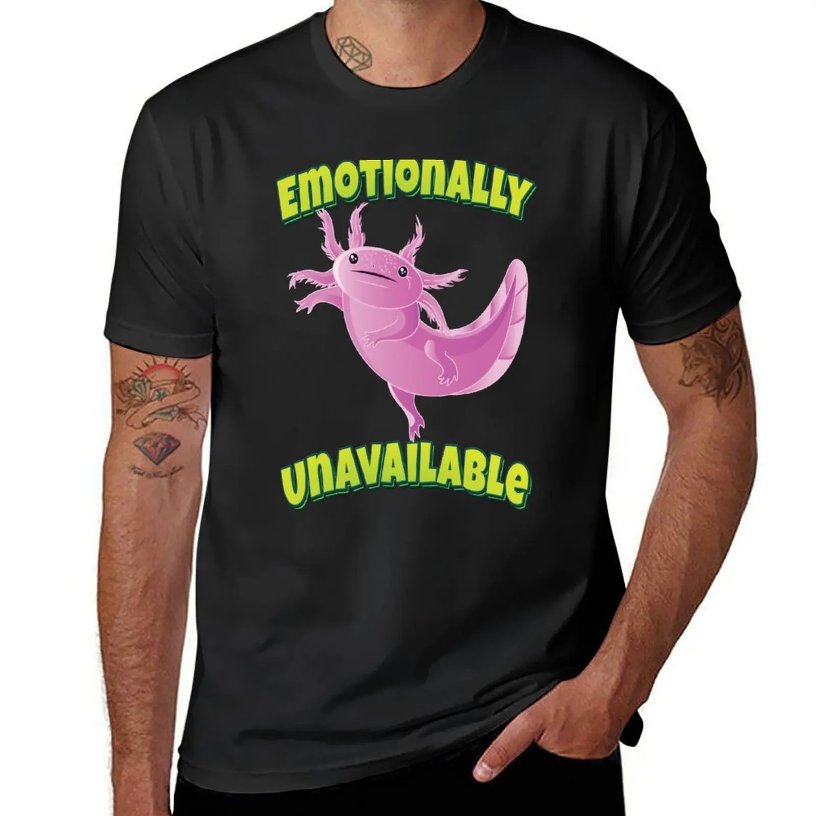 

Emotionally Unavailable Axolotl T-Shirt tees vintage clothes anime t shirts plain t shirts men