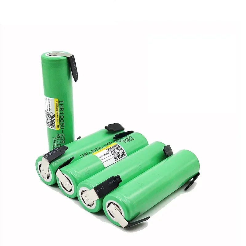 1-8 pces liitokala 18650 2500mah bateria inr18650 25r 3.6 v descarga 20a bateria dedicada para + diy níquel 100% original