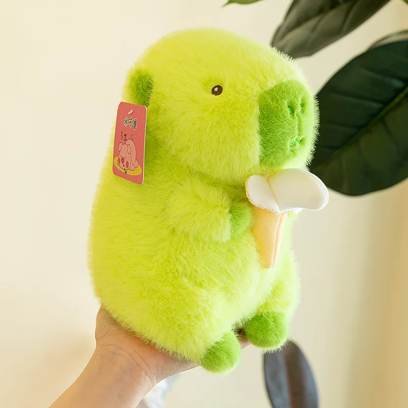 Capibara peluche bambola carino non obliquo banana acqua maiale farcito anime animale bambini ragazza sonno cuscino regalo di compleanno regalo giocattolo
