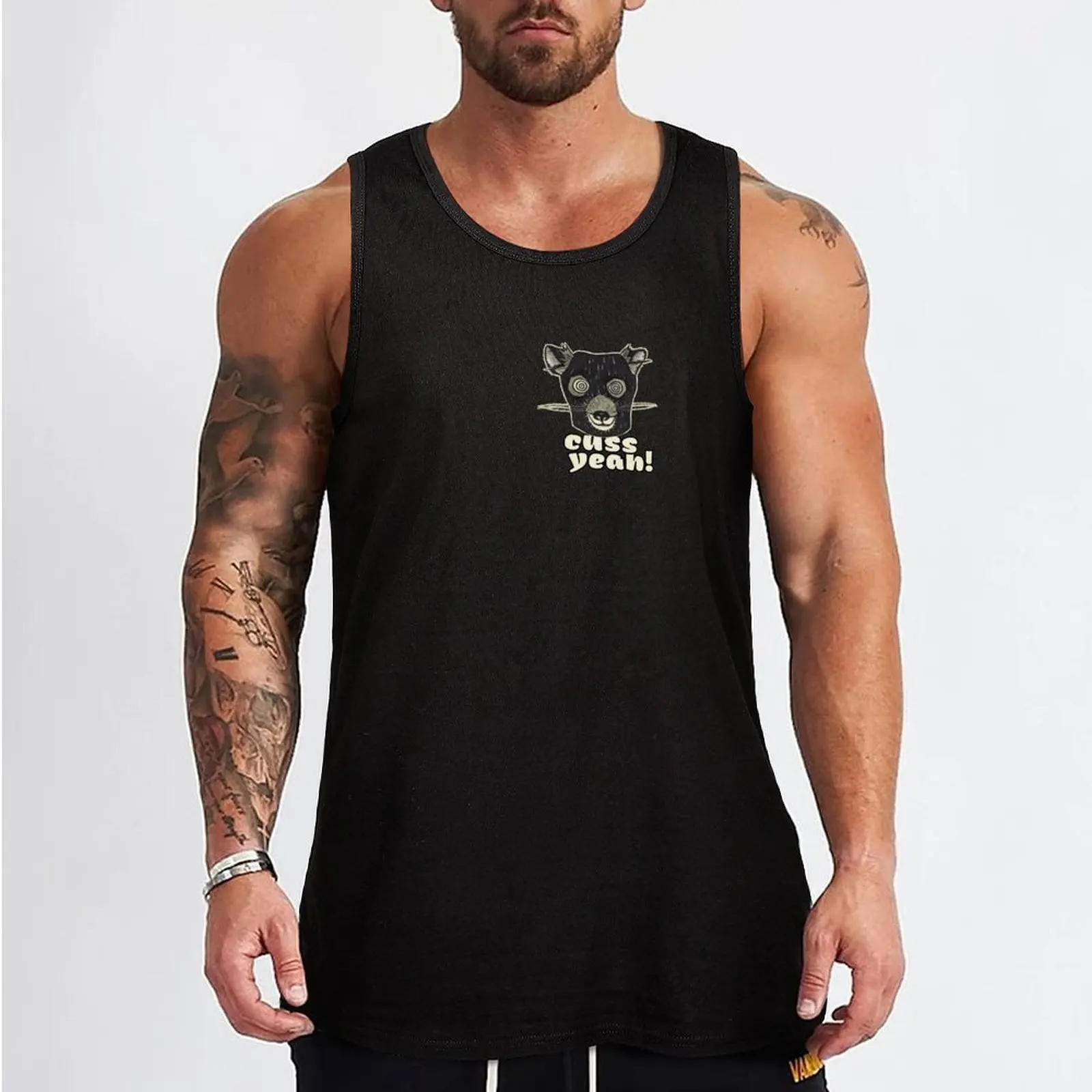 Cuss yeah Tank Top Bodybuilding Tank Top Sleeveless Gym Fitness Shirt