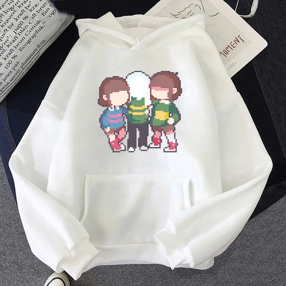 Undertale Chara Popular Characters Print Sweatshirts 2023 Men Autumn Loose Fleece Clothes High Quality Graphic Hooded Pullovers