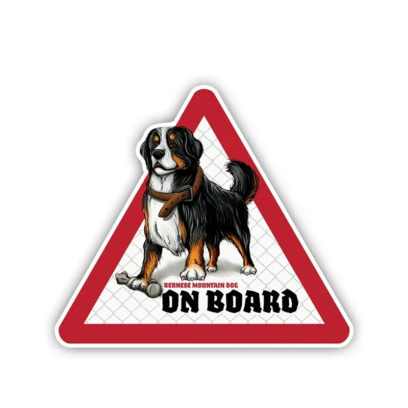 Nuevo diseño, calcomanía de advertencia, Perro de montaña de Berna, pegatina de PVC para coche, 12cm, portátil, accesorio de motocicleta, vinilo adhesivo decorativo para vehículo