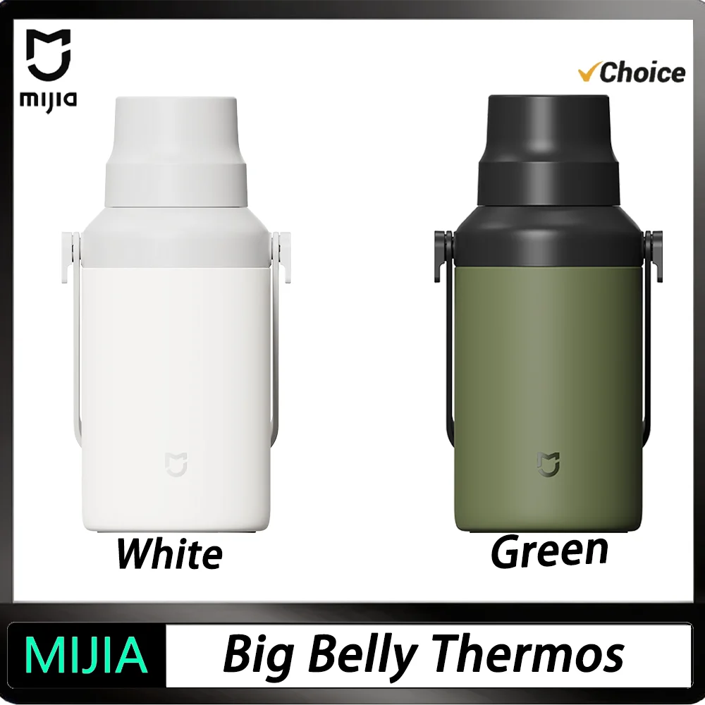 2026 NEW MIJIA 1L Insulated Vacuum Water Cup High-capacity 316 Stainless Steel Liner Long-Lasting Lock Cold 24 Hours Keep Warm
