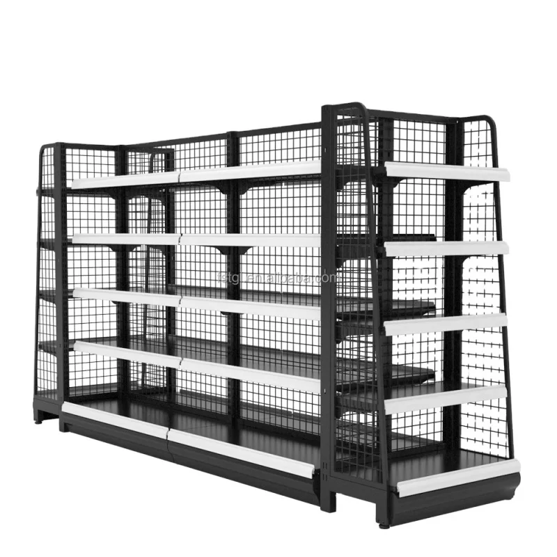 [Customized]Wall shelf supermarket gondola shelving rack round display shelves wire shelf shelving