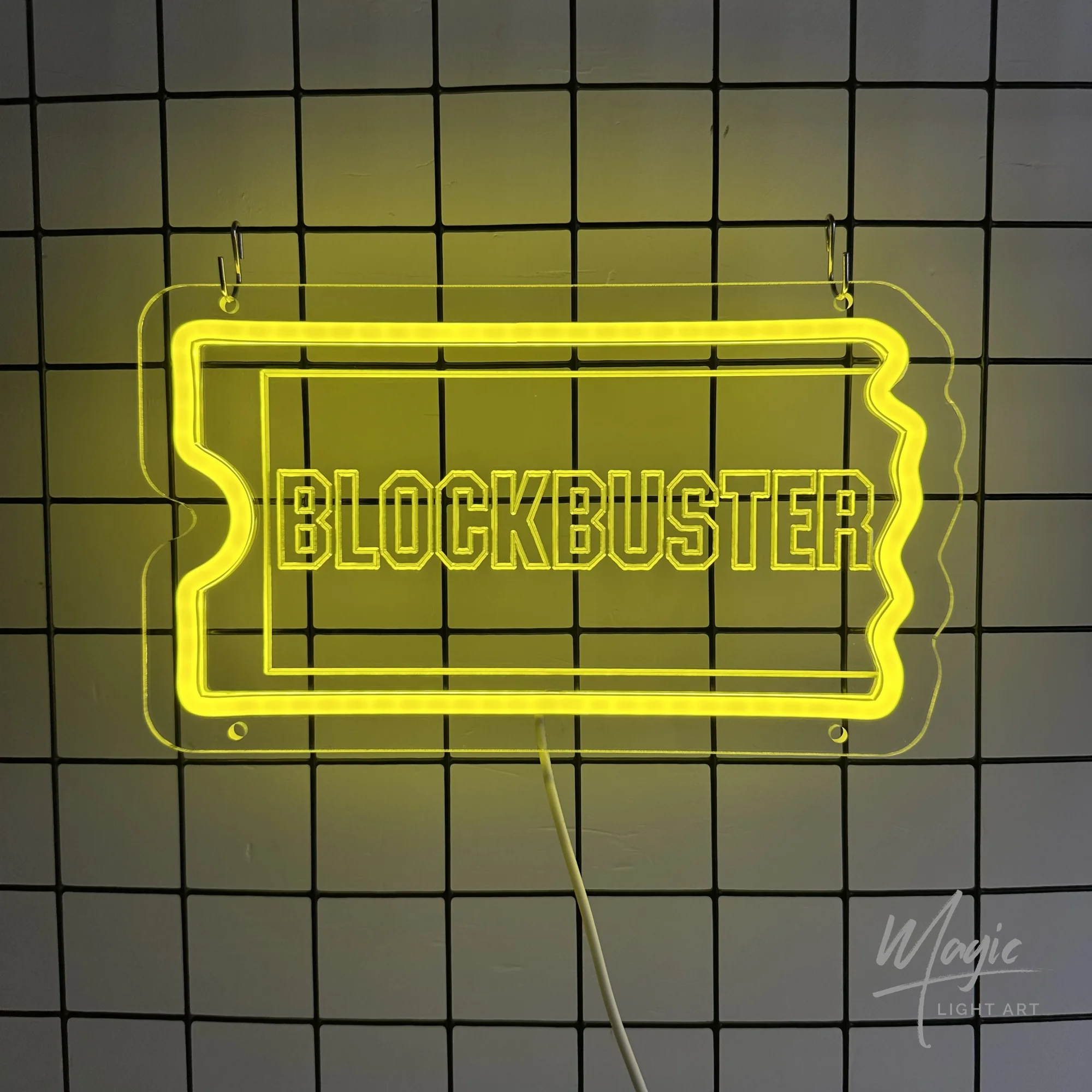

LED Neon Sign Movie Lovers Logo for Desktop Nightlight Block Fans Gift Room Signs