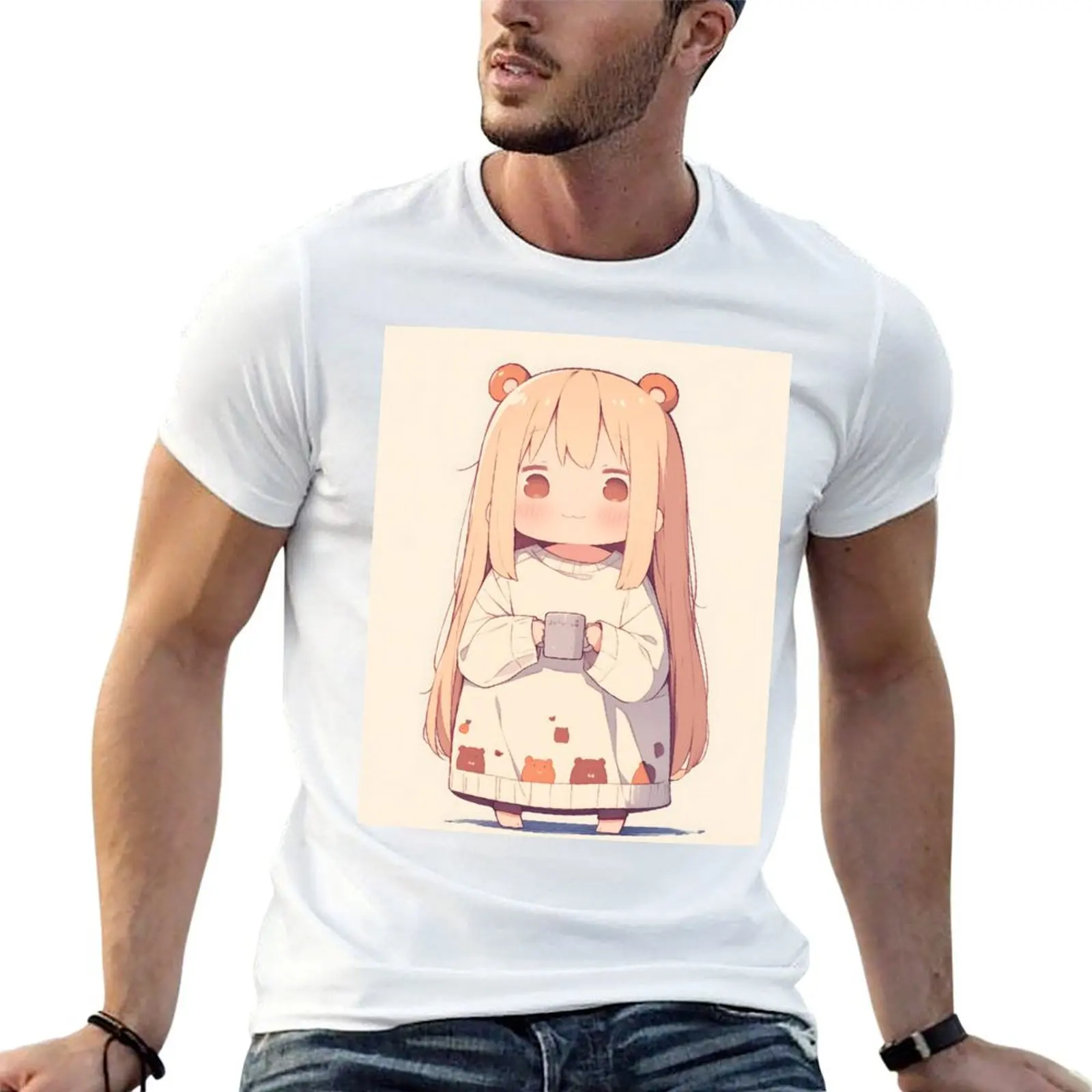 Umaru-chan - 13 T-Shirt Casual All Match Tee Shirt for Men