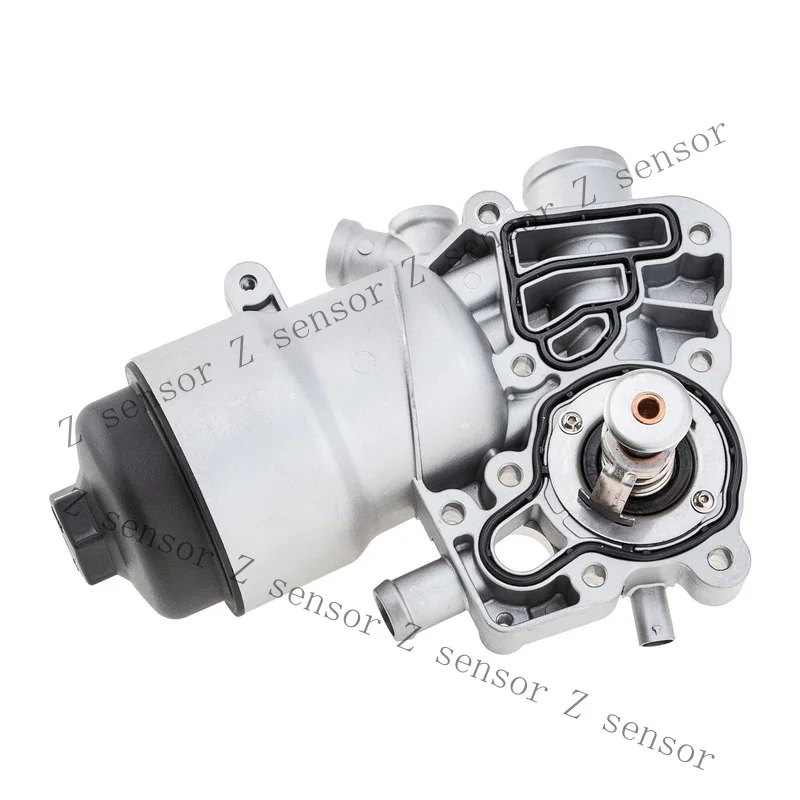 Z+ Aluminum Oil Filter Housing W/ Thermostate 059115389P For Audi A6 A7 3.0 Diesel