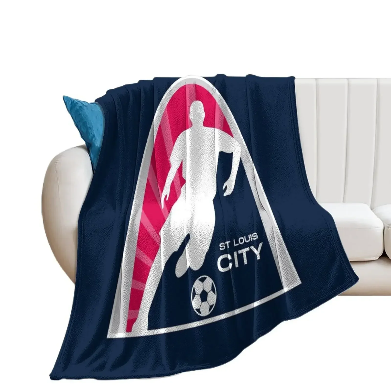 

STL Soccer Dribble Throw Blanket Polar Sofa christmas gifts funny gift Blankets