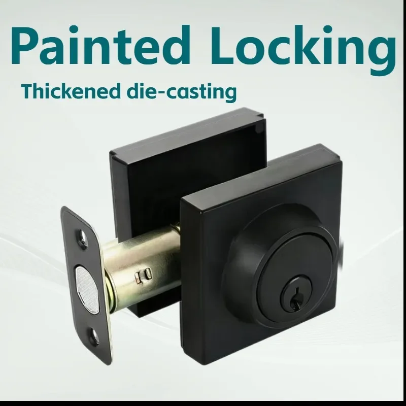 for Single Tongue Paint Lock Series Stay Locked Wooden Door Steel Door Anti Theft Door Thickened Die Casting Copper Core Key