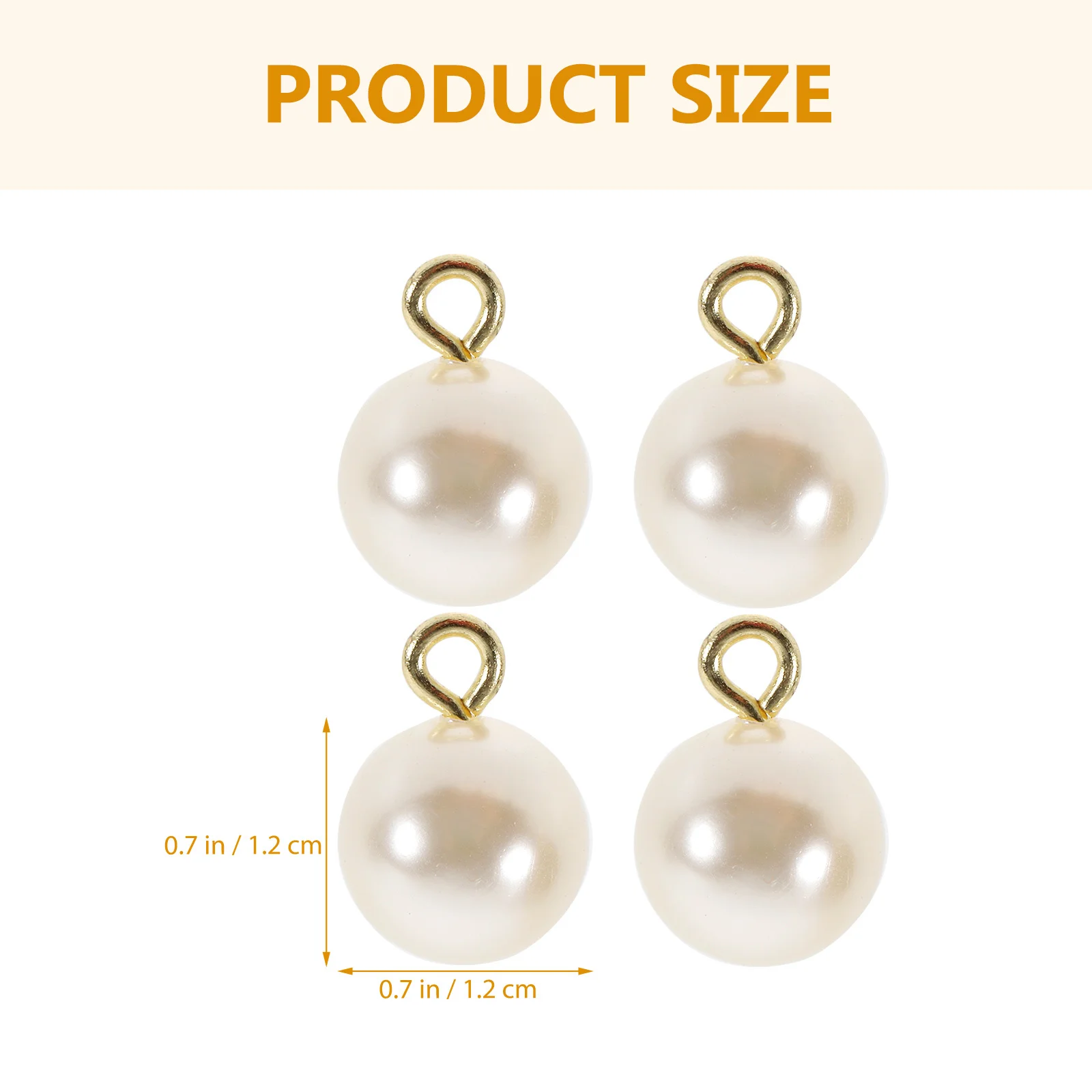 

100Pcs Imitation Pearl Charms DIY Necklace Pendants Jewelry Making Bracelets Earrings Decorative Craft Accessories